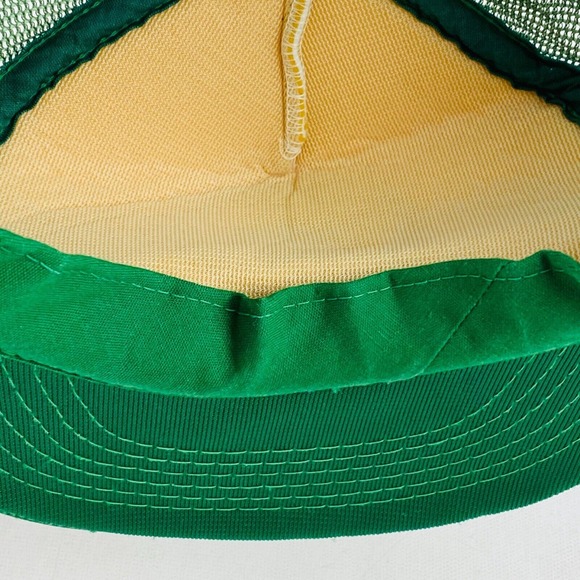 Vintage Boston Celtics Lucky Trucker Hat Snapback White Green Mesh Adjustable - Picture 7 of 8